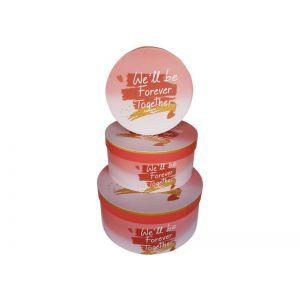 Cutii rotunde pentru flori set 3 buc