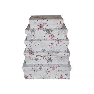 Cutii dreptunghiulare pentru flori set 5 buc