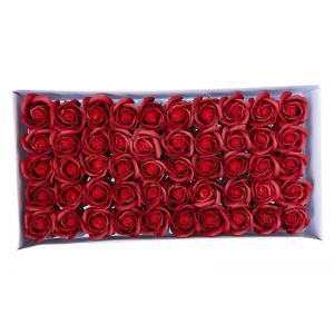 Trandafiri sapun bicolor pentru aranjamente florale set 50 buc