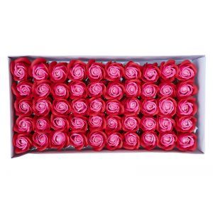 Trandafiri sapun bicolor pentru aranjamente florale set 50 buc