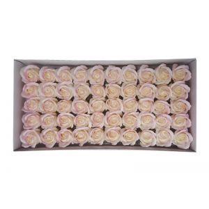 Trandafiri de sapun degrade pentru aranjamente florale set 50 buc