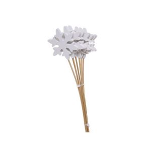 Fulg nea lemn+bat pentru decoratiuni Craciun set 6 buc