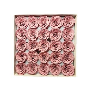 Trandafiri sapun 6 cm pentru aranjamente florale set 25 buc