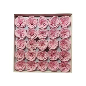 Trandafiri sapun 6 cm pentru aranjamente florale set 25 buc