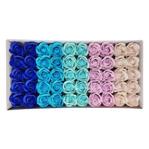 Trandafiri sapun mix color pentru aranjamente florale set 50 buc