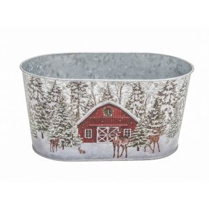 Vas tabla oval+model pentru decoratiuni Craciun