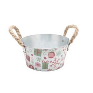 Vas tabla rotund+toarta sfoara pentru decoratiuni Craciun