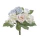 Buchet trandafiri artificiali+hortensie color pentru aranjamente florale model 2