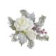 Crenguta brad artificial+con+zapada+bobite+trandafir pentru decoratiuni florale model 2