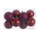 Glob plastic 8 cm color pentru decoratiuni craciun set 12 buc model 5
