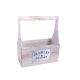 Ladita lemn natur pentru aranjamente florale model 1