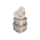 Cutii tip inima pentru flori set 3 buc model 8