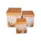 Cutii model craciun pentru aranjamente florale set 3 buc model 2