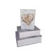 Cutii tip carte pentru flori set 3 buc model 3