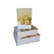 Cutii tip carte pentru flori set 3 buc model 11