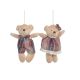 Ursulet plus color pentru decoratiuni florale set 2 buc model 1