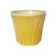 Vas ceramica 12x11 cm pentru aranjamente florale galben
