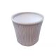 Vas ceramica 14x13 cm pentru aranjamente florale gri deschis