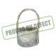 PRODUS CU DEFECT model 1 - Cos rotund lemn+scoarta+toarta pentru aranjamente florale