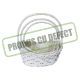PRODUS CU DEFECT model 1 - Cos oval rattan+toarta pentru aranjamente florale set 3 buc