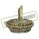 PRODUS CU DEFECT model 1 - Cos oval lemn+toarta pentru aranjamente florale set 3 buc