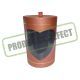 PRODUS CU DEFECT bordo - Cutie cilindru+inima pentru aranjamente florale