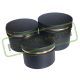PRODUS CU DEFECT negru - Set 3 cutii cilindru