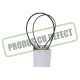 PRODUS CU DEFECT gri - Posete hartie pentru flori set 10 buc