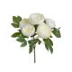 Buchet 5 Fire Bujor Artificial Pentru Aranjamente Florale
