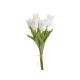 model 6 - Buchet 5 fire lalele artificiale pentru aranjamente florale