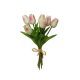 model 13 - Buchet 7 fire lalele artificiale pentru aranjamente florale