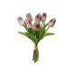 model 15 - Buchet 7 fire lalele artificiale pentru aranjamente florale