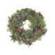 Coronita Brad Artificial+bobite Rosii Pentru Aranjamente Florale