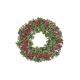 Coronita Frunze Aritificiale+bobite Rosii Pentru Decoratiuni Florale