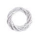 alb - Coronita rattan 40 cm pentru aranjamente florale