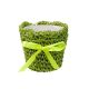 kaki - Cos crosetat color pentru aranjamente florale