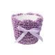 mov - Cos crosetat color pentru aranjamente florale