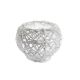 model 1 - Cos impletit rattan alb pentru aranjamente florale
