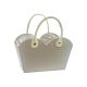 model 1 - Cos lemn tip poseta+toarta pentru aranjamente florale