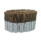 Cos Oval Lemn Alb/maro Pentru Aranjamente Florale
