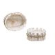 model 2 - Cos oval lemn+nuiele pentru aranjamente florale set 2 buc