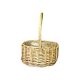 natur - Cos oval rattan+toarta pentru aranjamente florale
