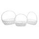 model 1 - Cos oval rattan+toarta pentru aranjamente florale set 3 buc