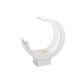 model 1 - Cos patrat lemn+suport plasa tip semiluna pentru aranjamente florale