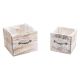 Cos Patrat Tip Sertar Pentru Aranjamente Florale Set 2 Buc