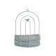 model 1 - Cos rattan gri pentru aranjamente florale