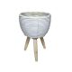 Cos Rotund Color+picioare Pentru Aranjamente Florale Set 3 Buc
