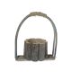 model 1 - Cos rotund lemn+toarta pentru aranjamente florale