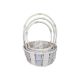 model 1 - Cos lemn+toarta pentru aranjamente florale set 3 buc