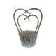 model 1 - Cos rotund nuiele+toarta tip inima pentru aranjamente florale set 2 buc